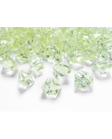 Krištáľový ľad, zelený, 25 x 21 mm
