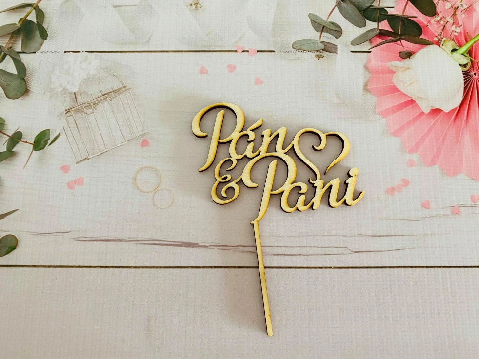 Drevený zápich Pán a Pani