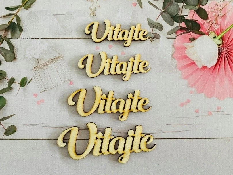Drevený zápich - Vitajte