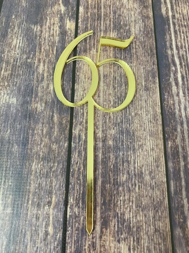 Plastový zápich k 65 narodeninám