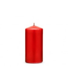 Klubová sviečka, červená, 12 x 6 cm