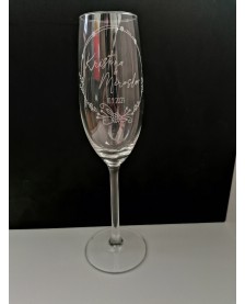 Gravírovaný pohár na šampanské