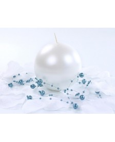 Guľatá sviečka, perla, 8cm