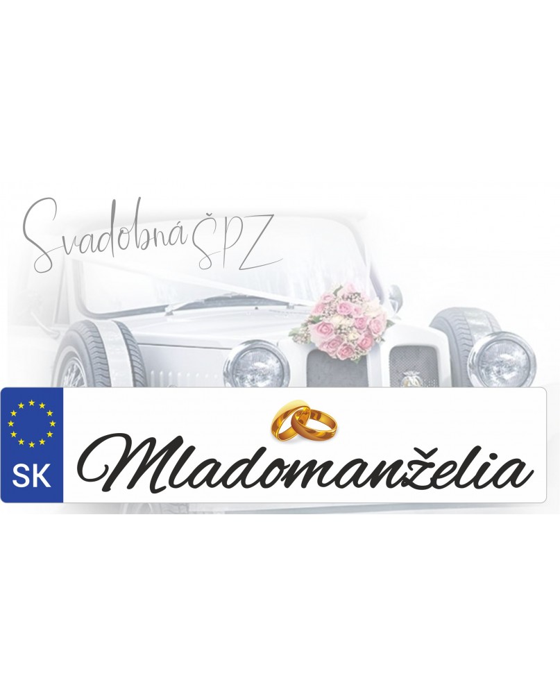 Svadobná ŠPZ 8