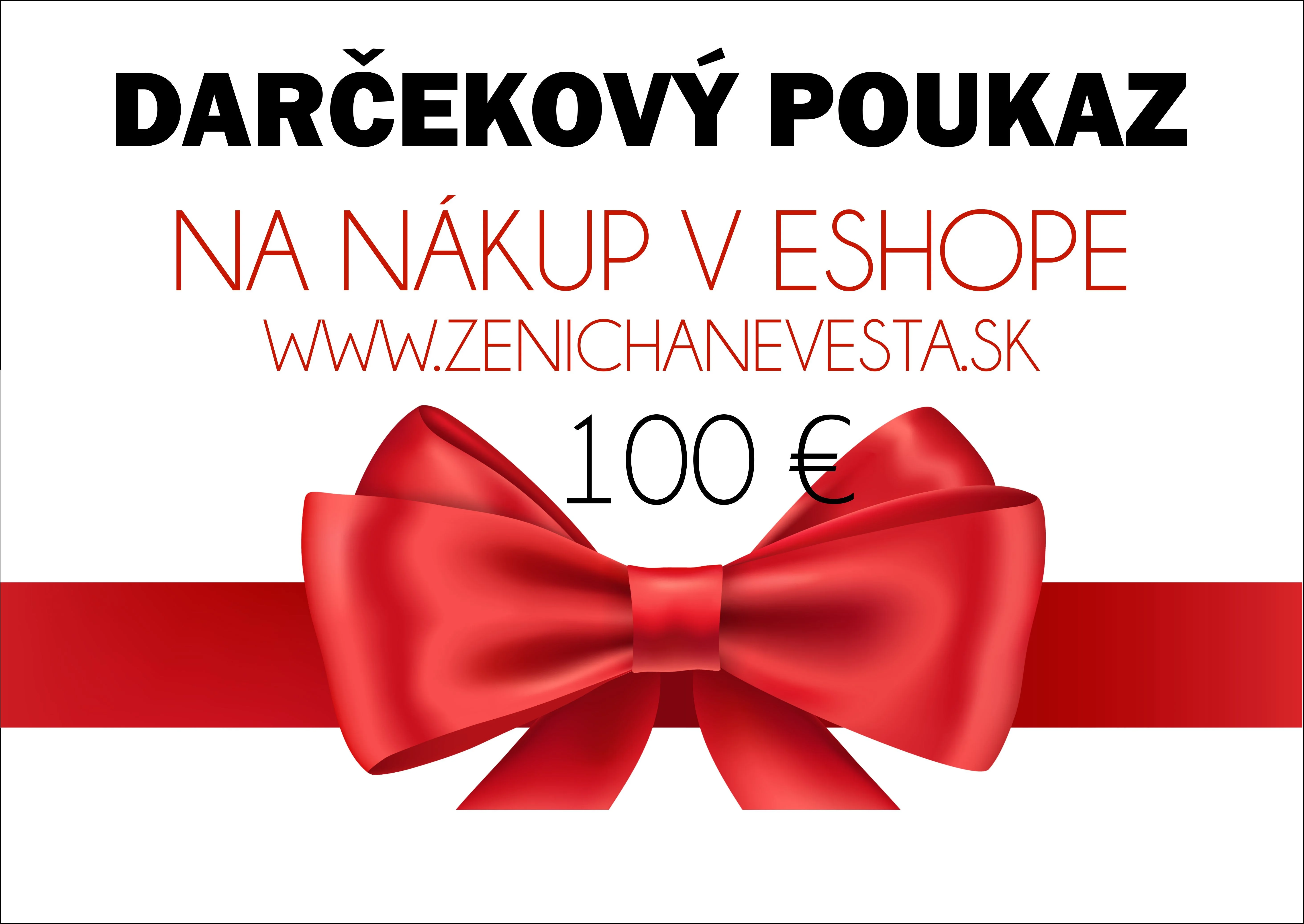 Darčekový poukaz na nákup v eshope 100 €