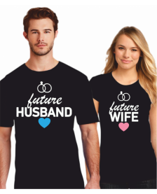 Tričká pre páry FUTURE HUSBAND FUTURE WIFE