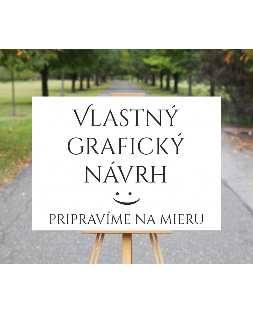 Uvítacia tabuľa- vlastný návrh