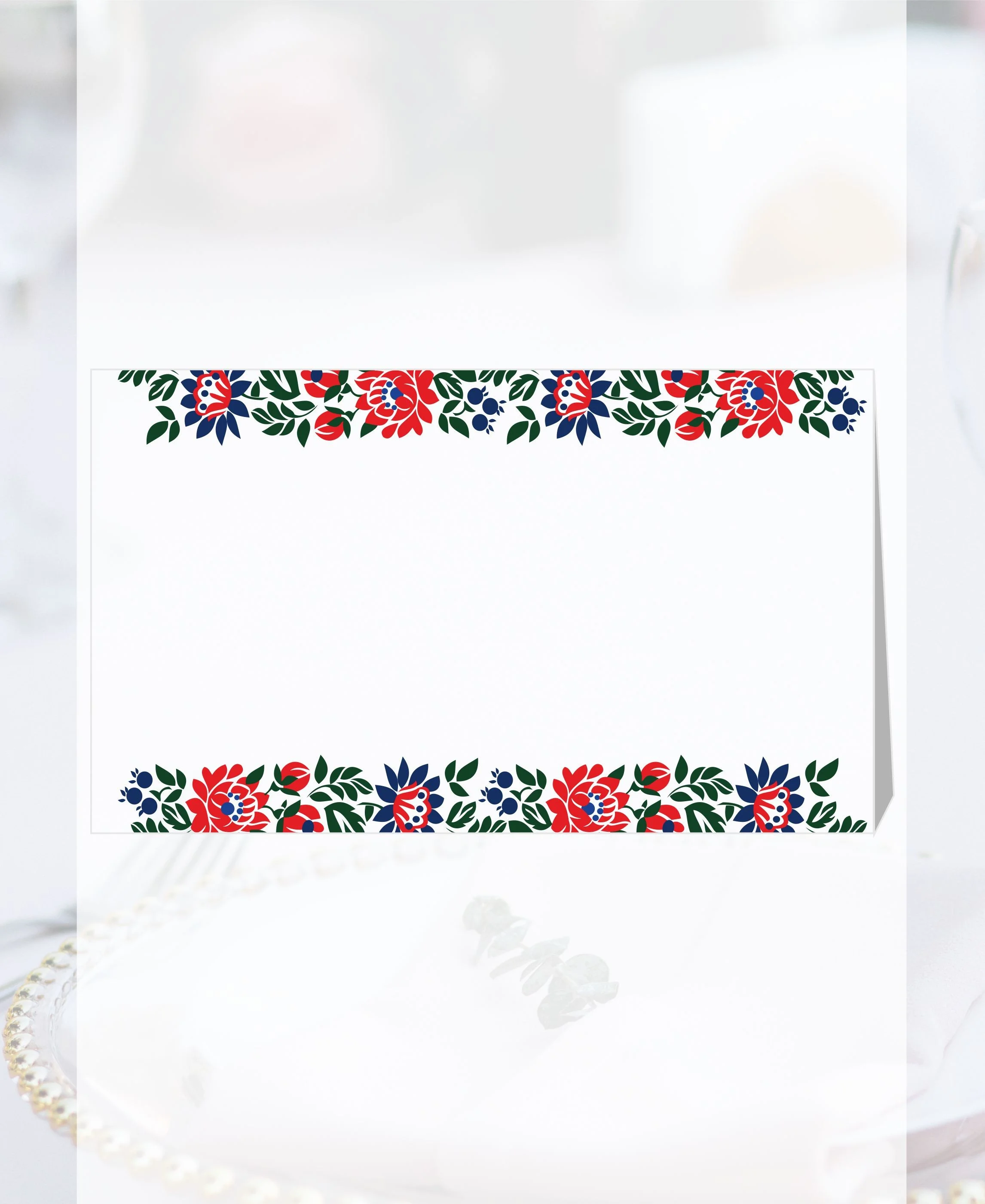 Papierové menovky na stôl