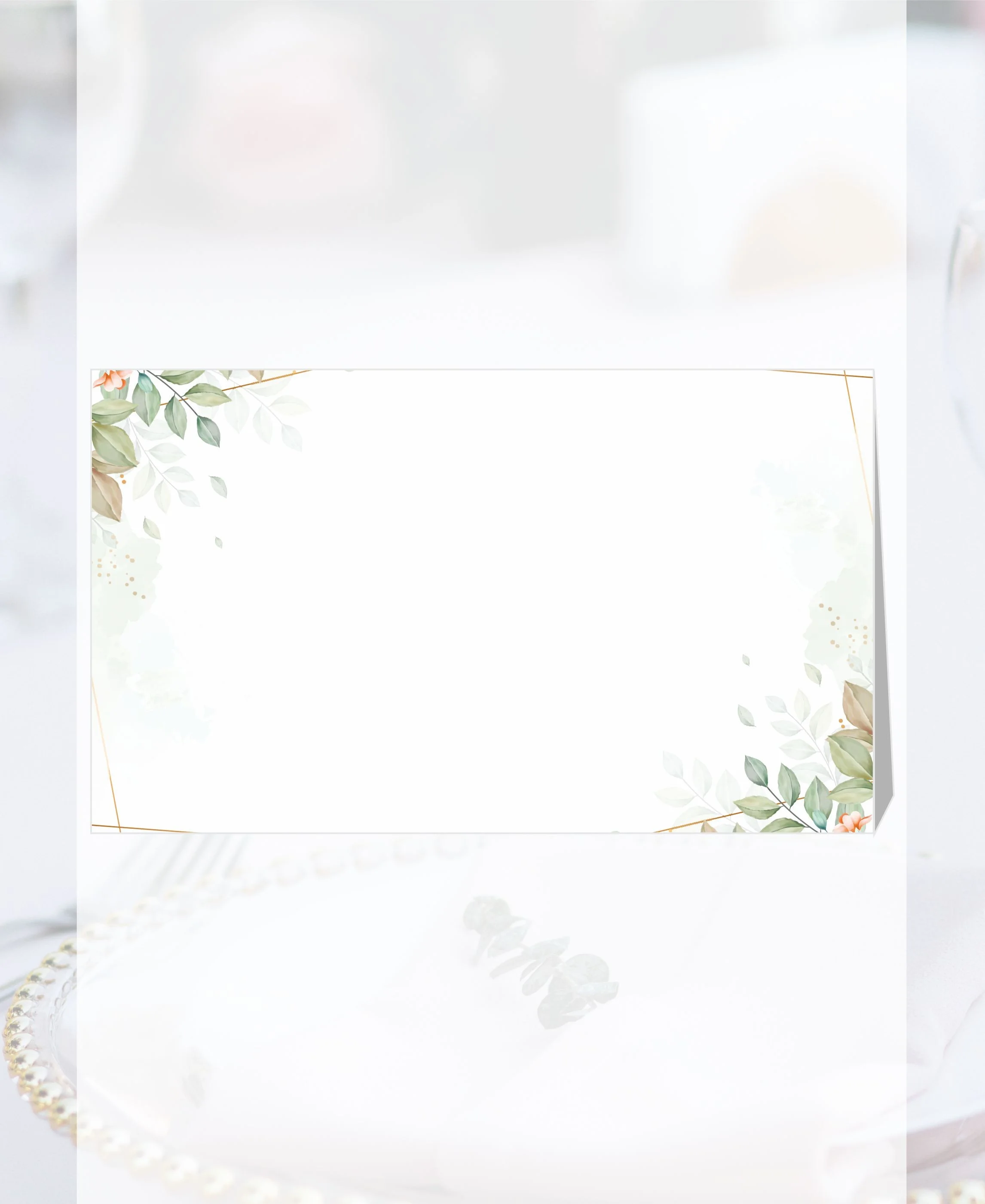 Papierové menovky na stôl