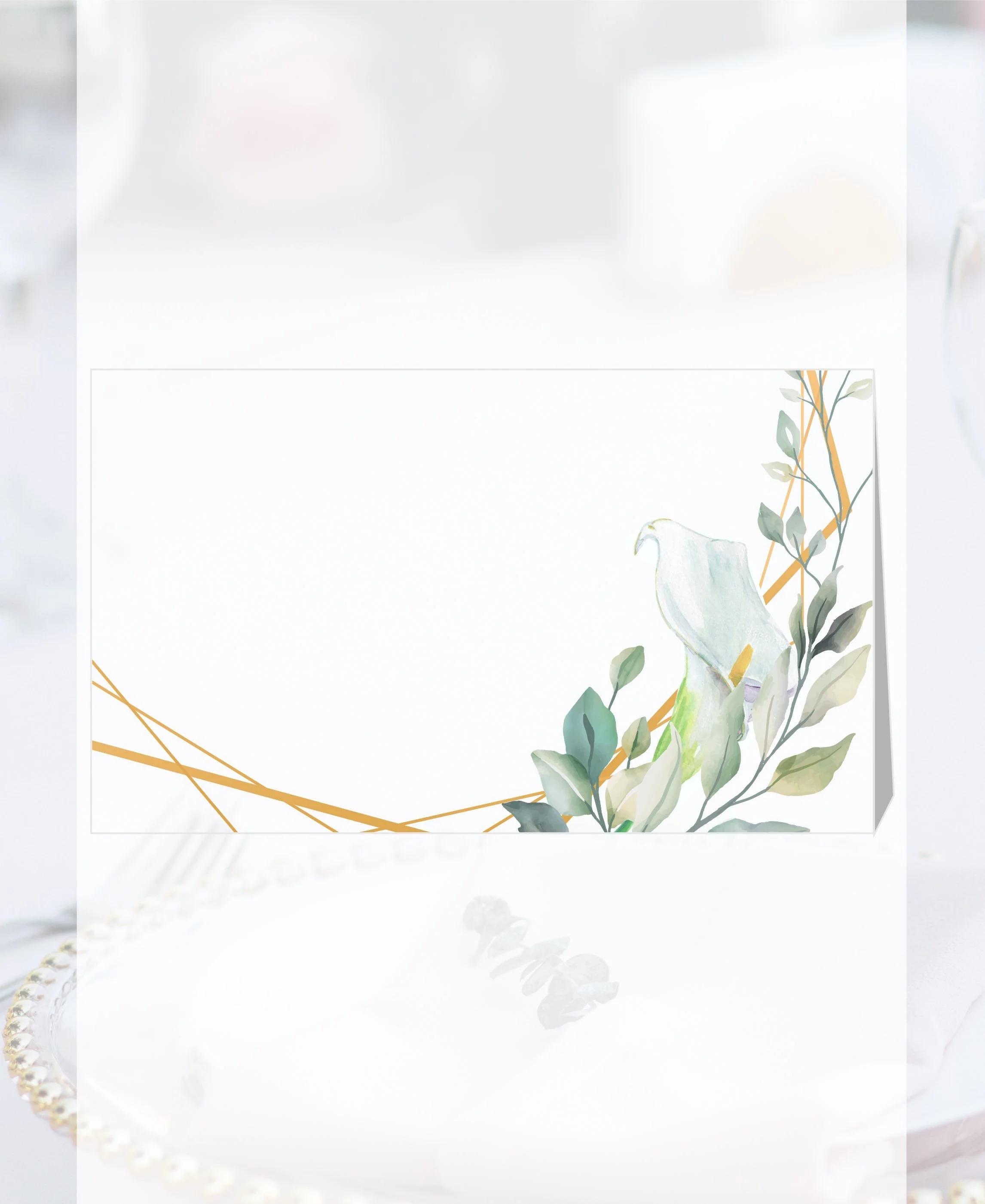 Papierové menovky na stôl