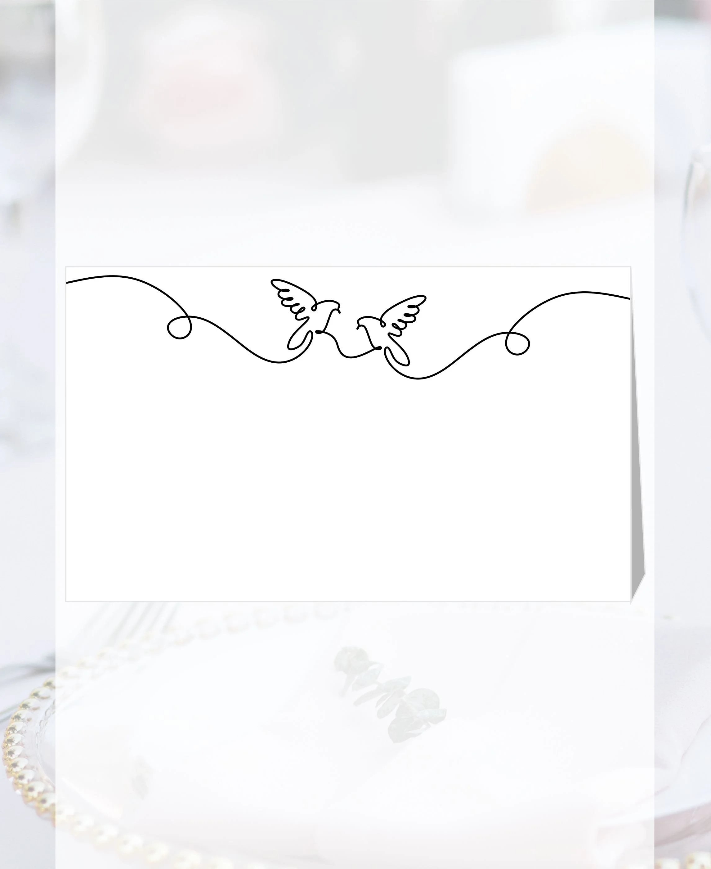 Papierové menovky na stôl