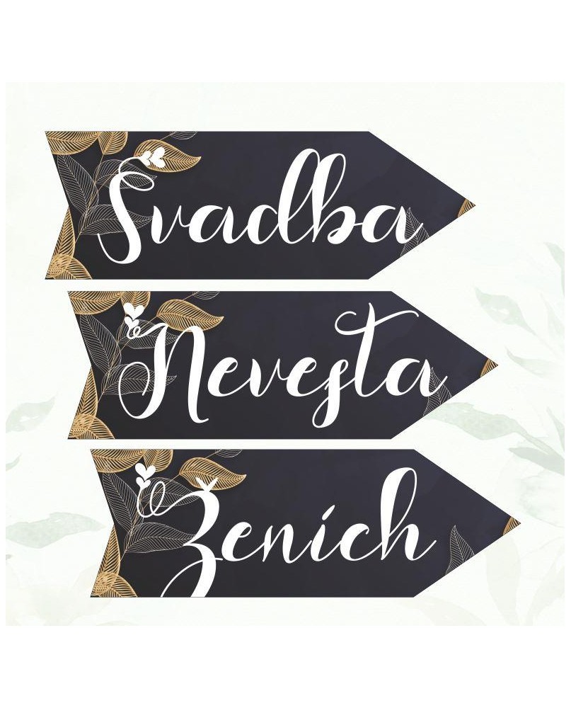 Svadobná šípka plastová