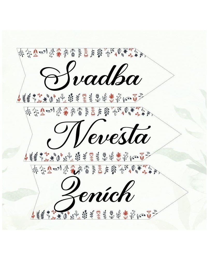 Svadobná šípka plastová
