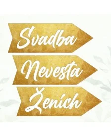 Svadobná šípka plastová