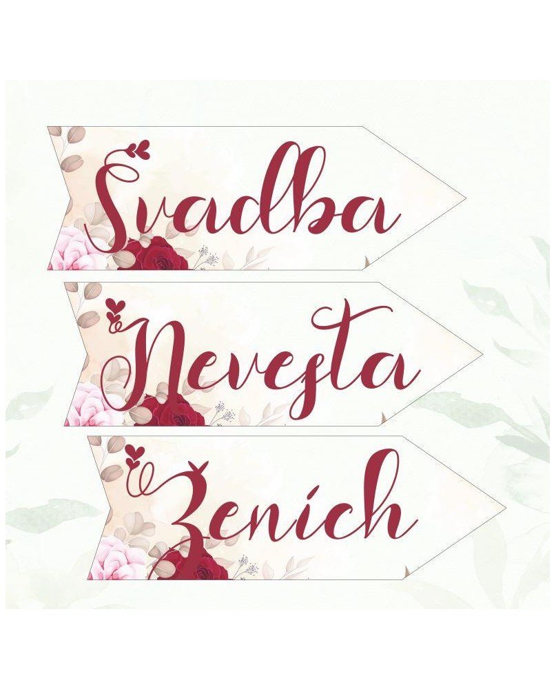 Svadobná šípka plastová