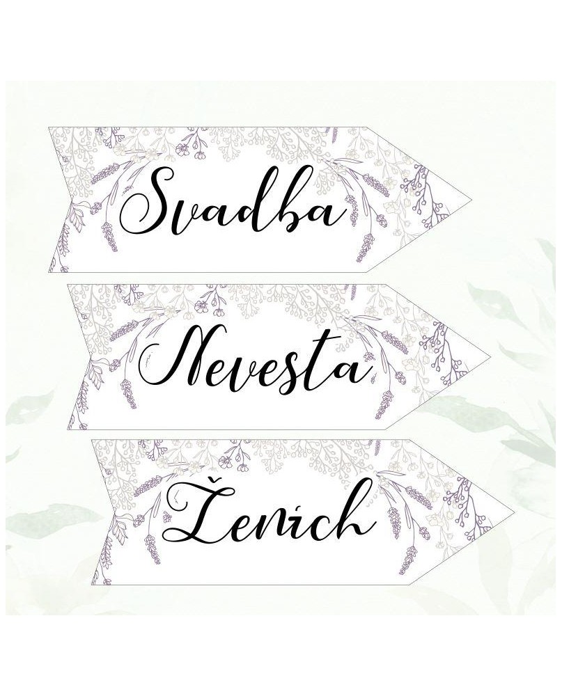 Svadobná šípka plastová