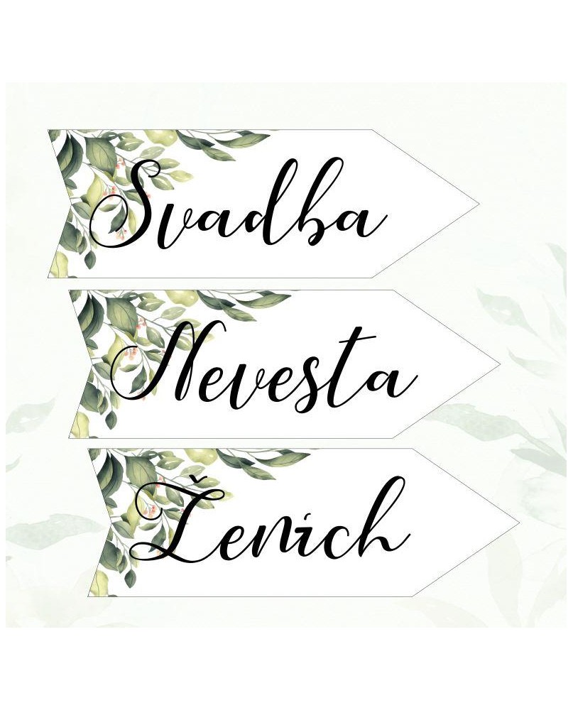 Svadobná šípka plastová