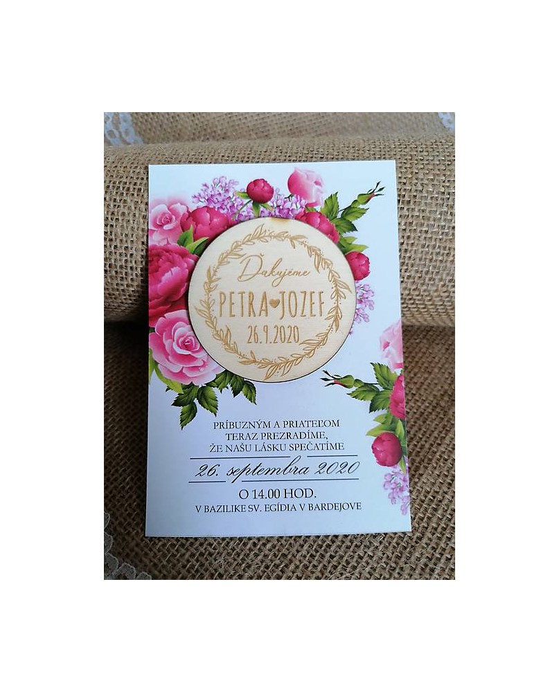 Svadobné oznámenie