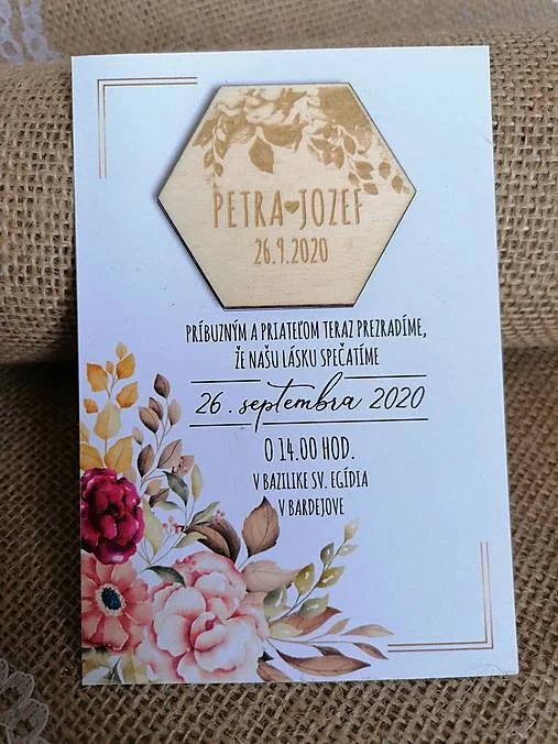 Svadobné oznámenie