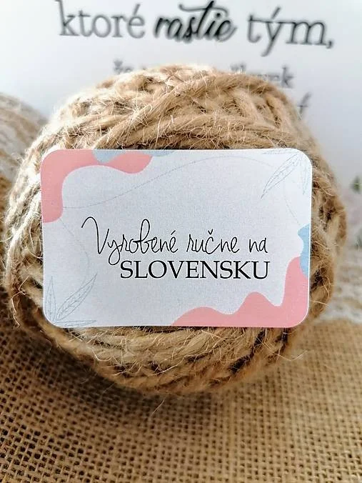Papierové samolepky HAND MADE
