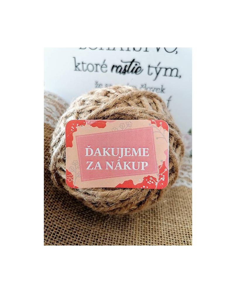 Papierové samolepky HAND MADE