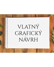 Svadobná kniha hostí - vlastný grafický návrch / návrh na mieru