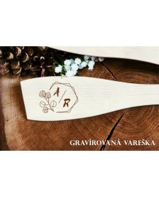 Gravírovaná vareška - darček pre svadobných hostí