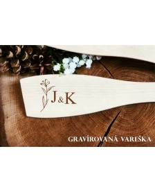 Gravírovaná vareška - darček pre svadobných hostí