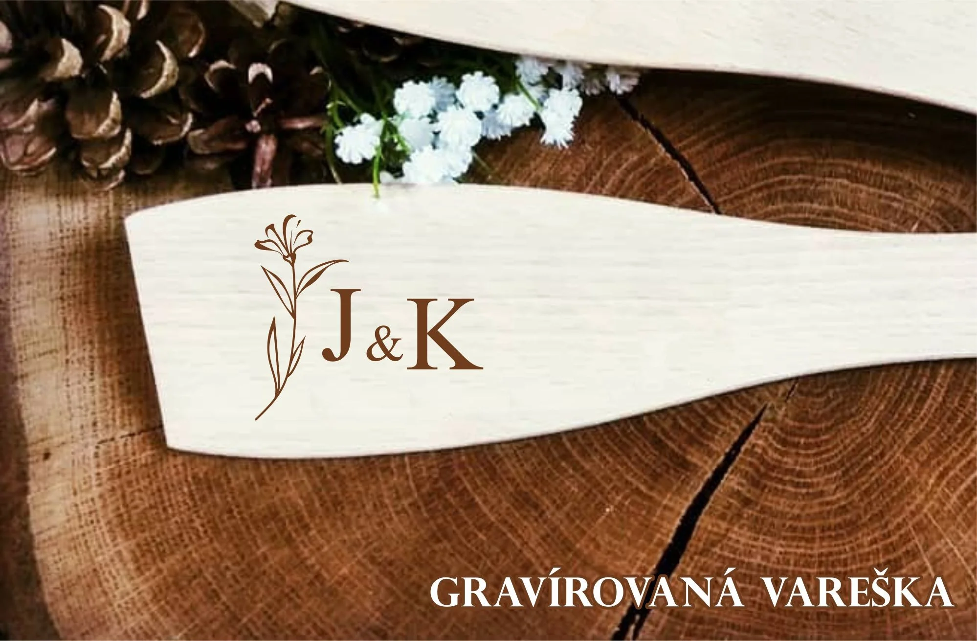 Gravírovaná vareška - darček pre svadobných hostí