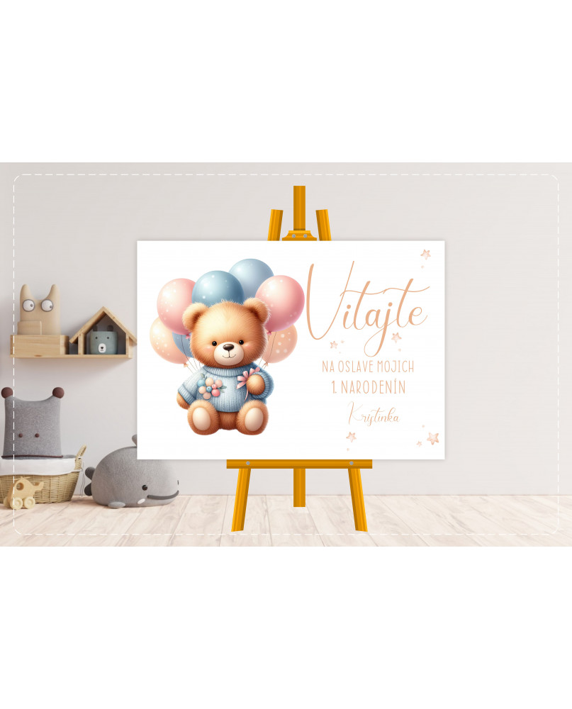 Uvítacia tabuľa detská