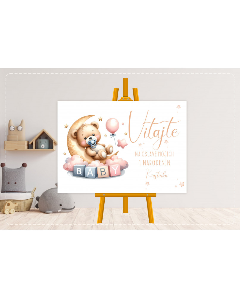 Uvítacia tabuľa detská