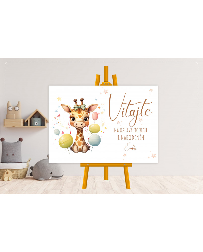 Uvítacia tabuľa detská