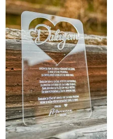 Poďakovanie rodičom