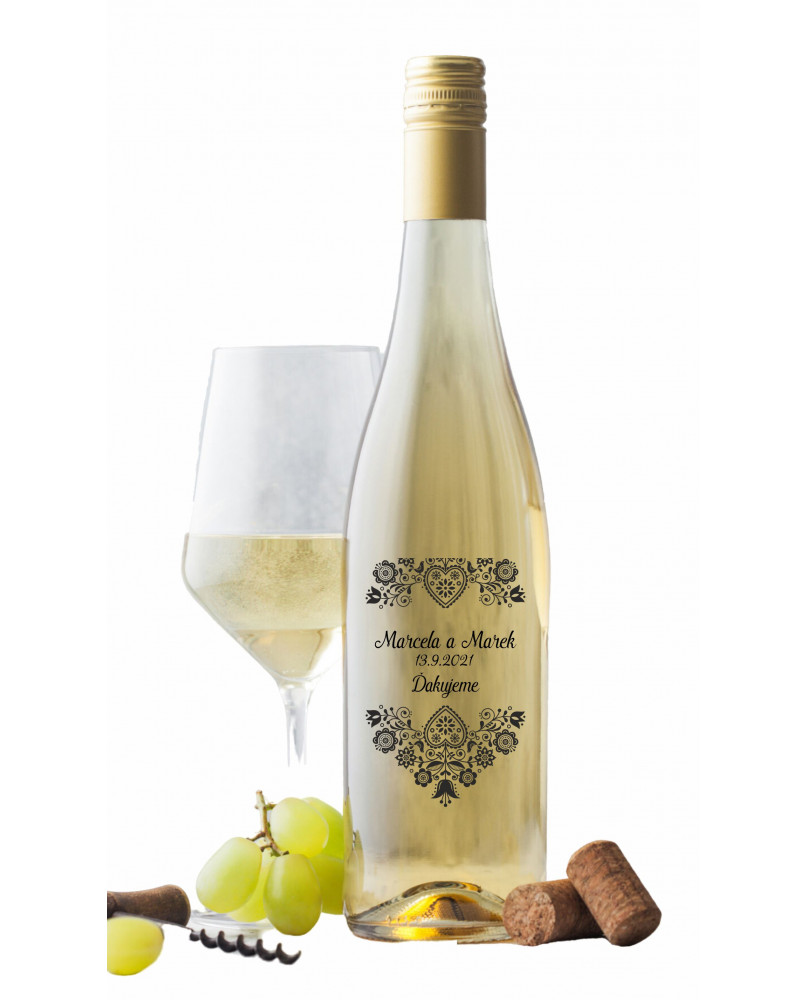 Etikety na víno - transparentná