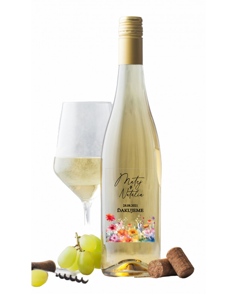 Etikety na víno - transparentná