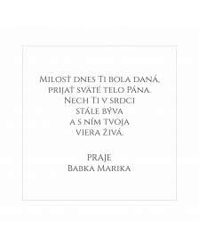 darček na prvé sväté prijímanie