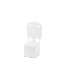 Krabička biela v tvare stoličky