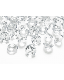 Diamantové konfety, bezfarebné, 20 mm