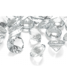 Diamantové konfety, bezfarebné, 30 mm